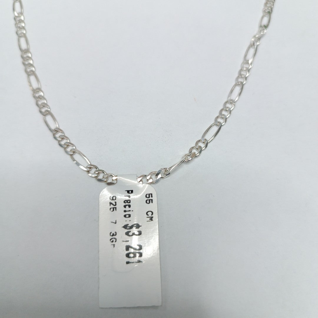 CADENA TEJIDO 3X1 PLATA .925 55 CM 7.3 GR (NUEVO)