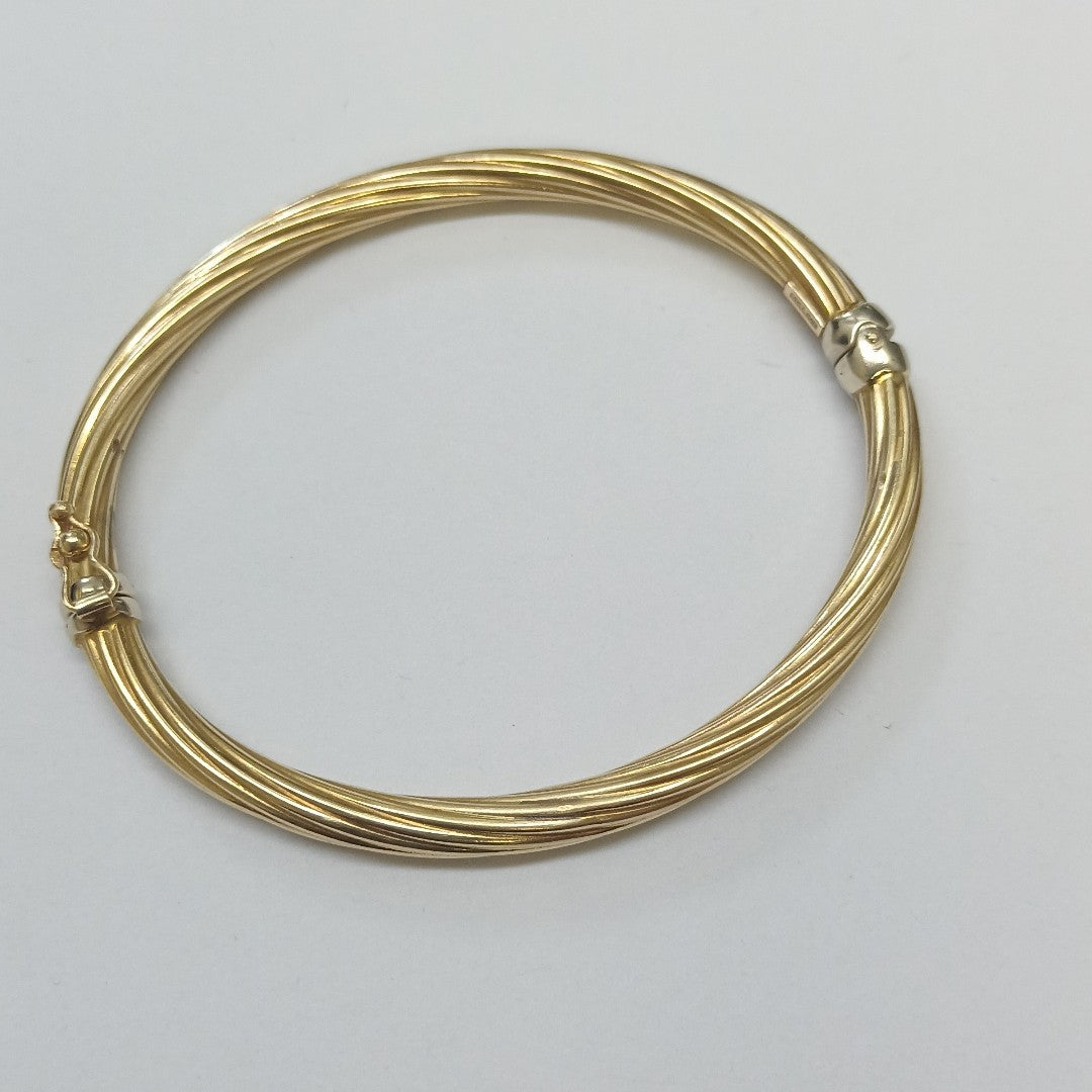 PULSERA RIGIDA ORO 14 K 8,00 GRMS (SEMINUEVO)