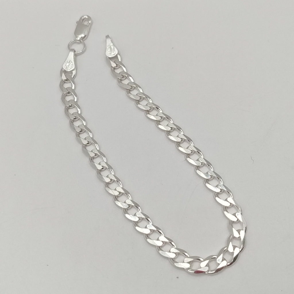 PULSERA BARBADA PLATA .925 18 CM 5.53 GR (NUEVO)