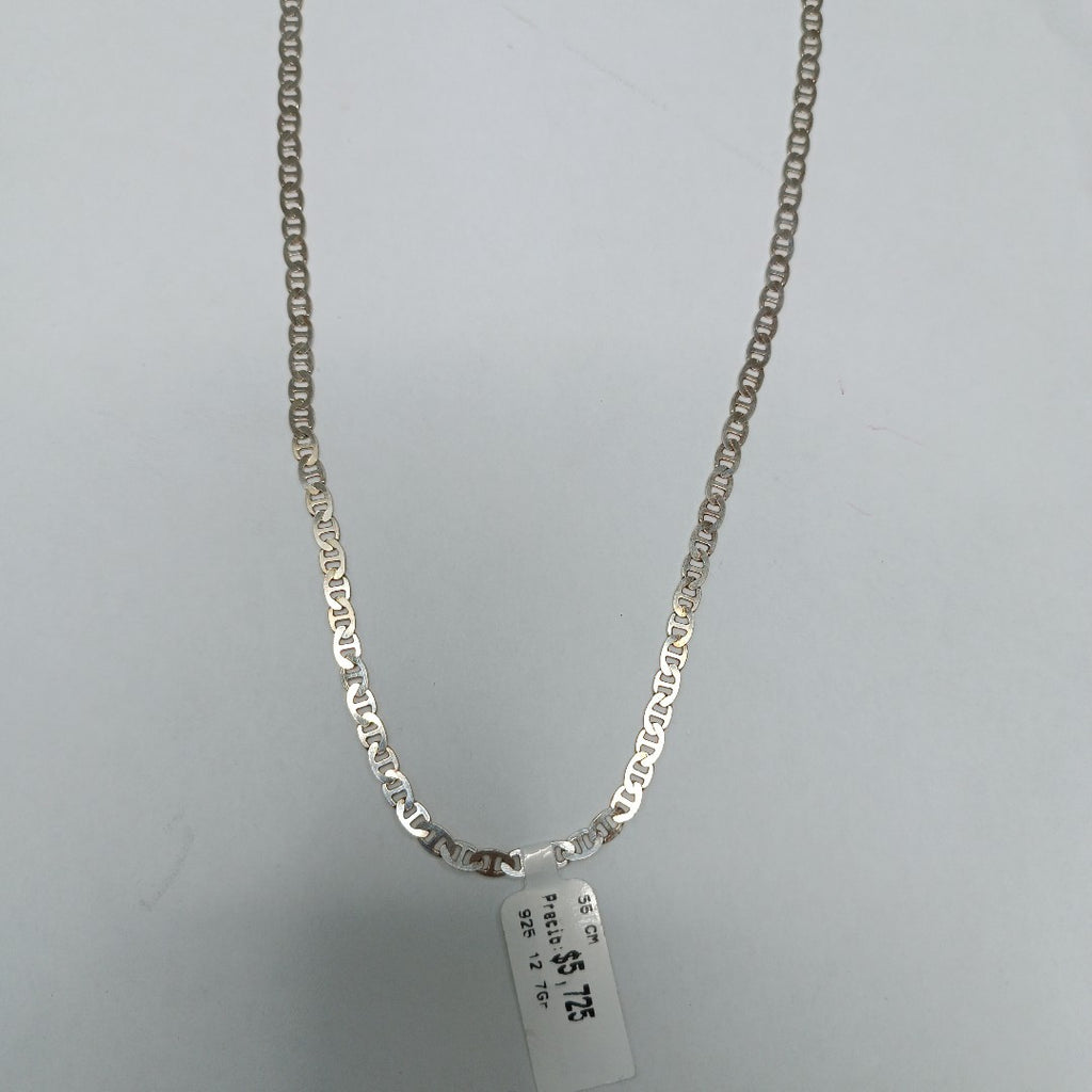 CADENA TEJIDO GUCHI PLATA .925 55 CM 12.7 GR (NUEVO)
