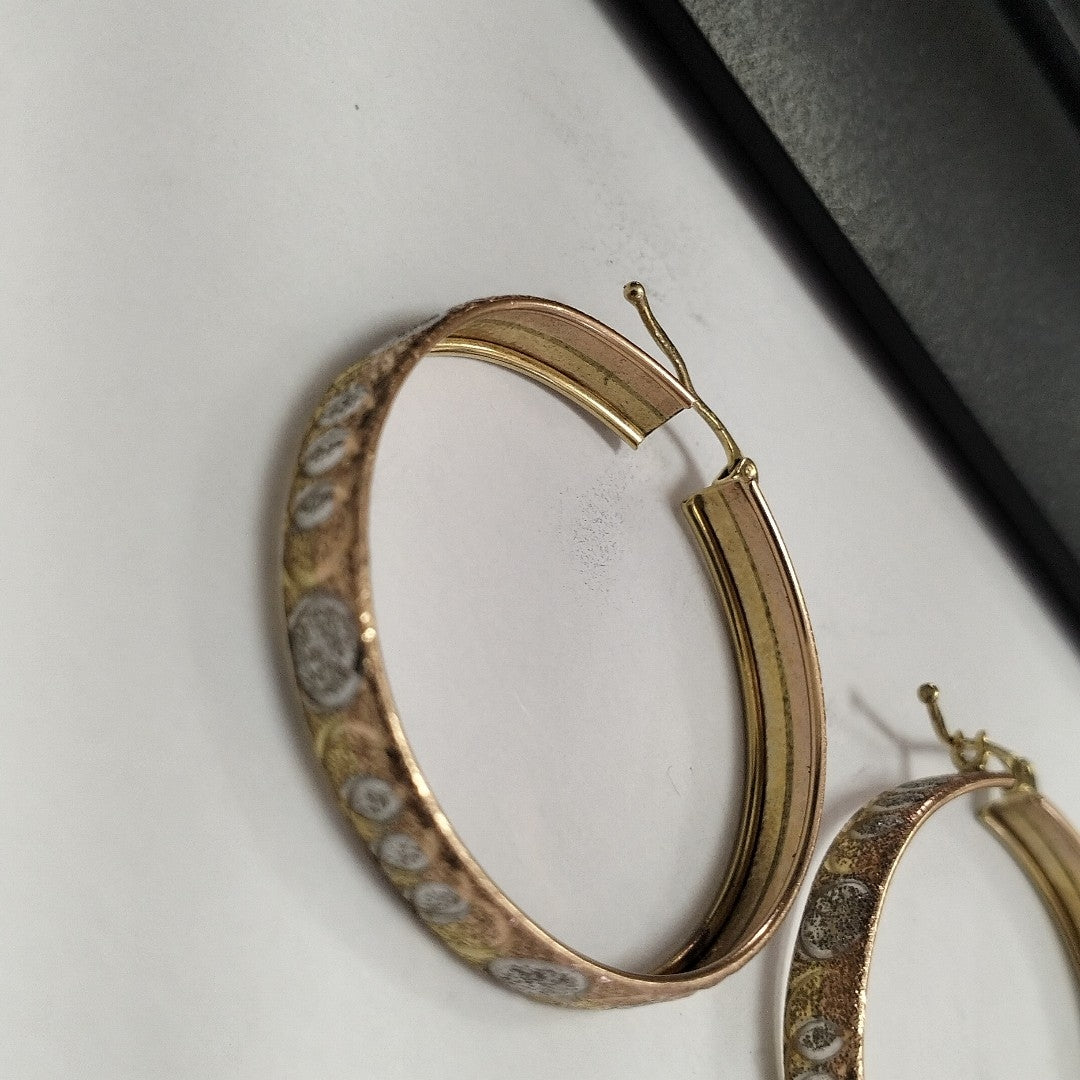 ARRACADAS PAR ORO 14 K 5,10 GRMS (SEMINUEVO)