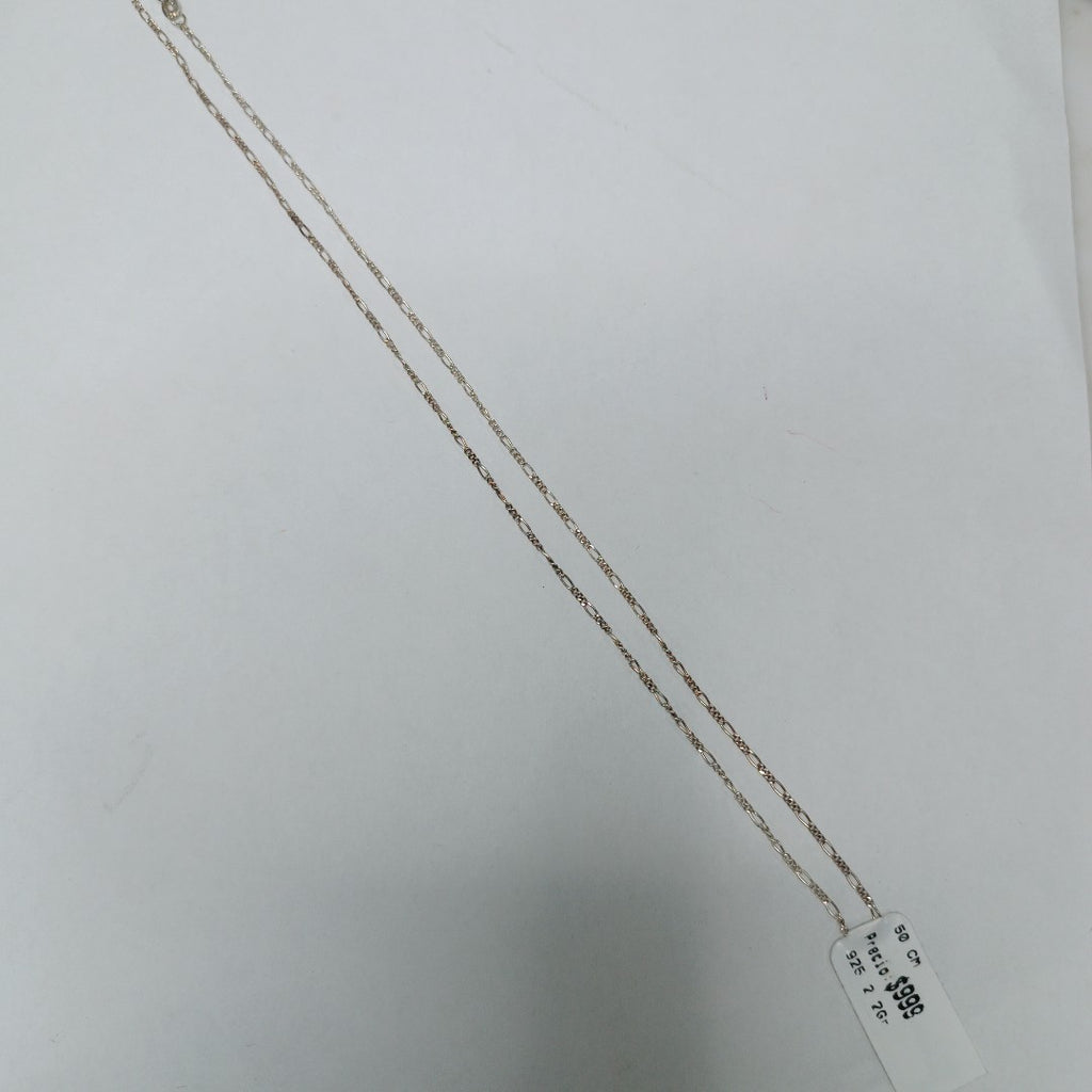 CADENA TEJIDO 3X1 PLATA .925 50 CM 2.2 GR (NUEVO)