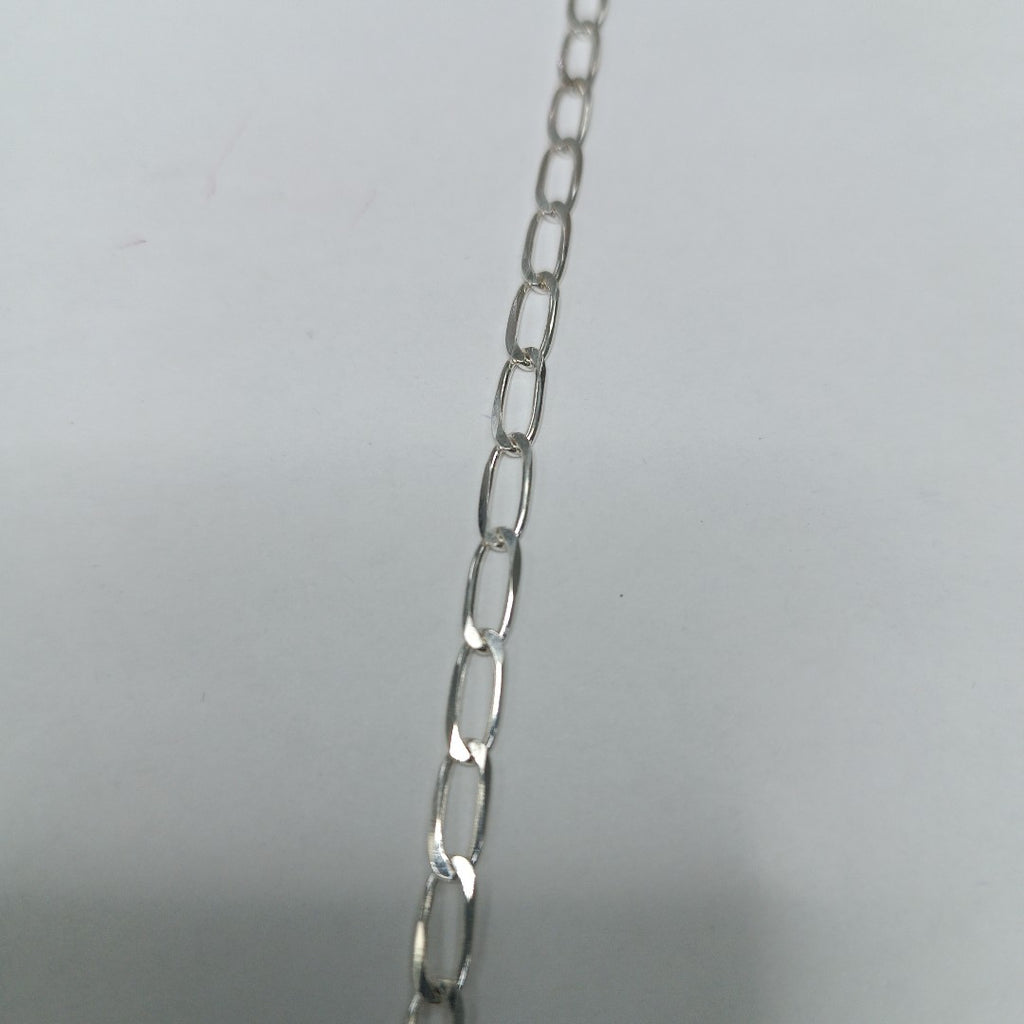 CADENA TEJIDO ESLABONES PLATA .925 55 CM 10.4 GR (NUEVO)