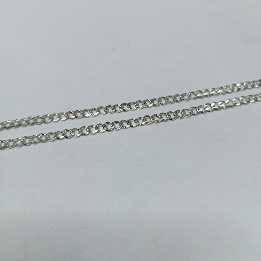 CADENA TEJIDO BARBADO PLATA .925 55 CM 12.5 GR (NUEVO)