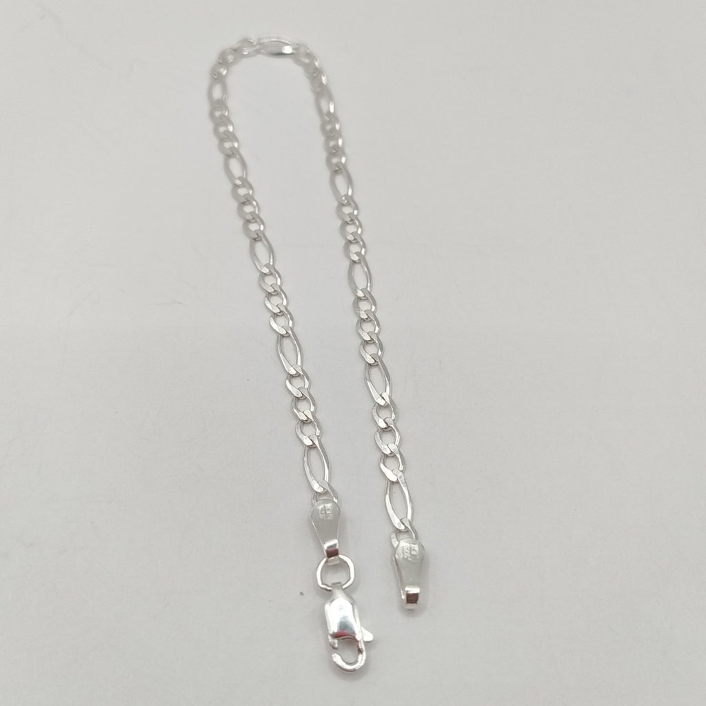 PULSERA TEJIDO 3X1 PLATA .925 21 CM 3.2 GR (NUEVO)