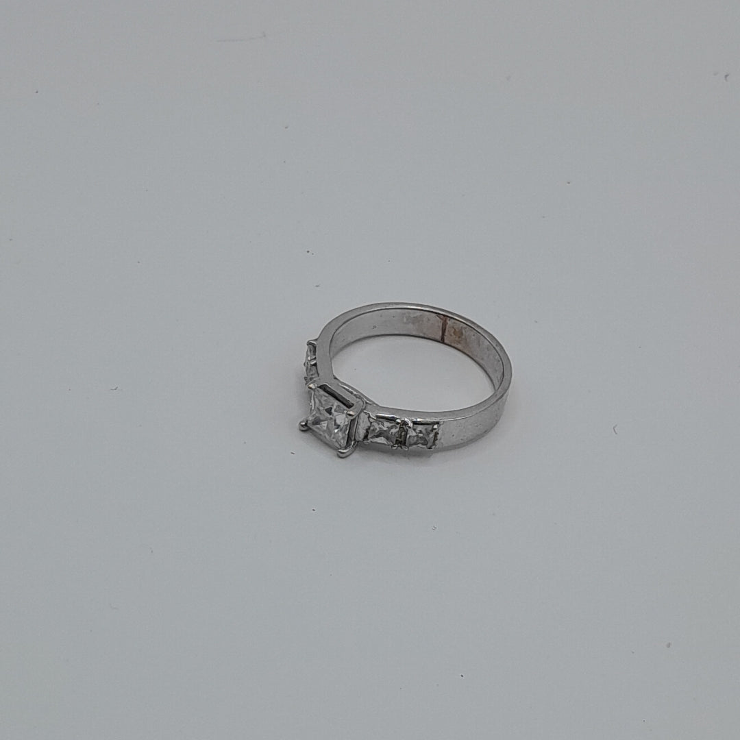ANILLO ORO BLANCO 14 K 3,20 GRMS (SEMINUEVO)
