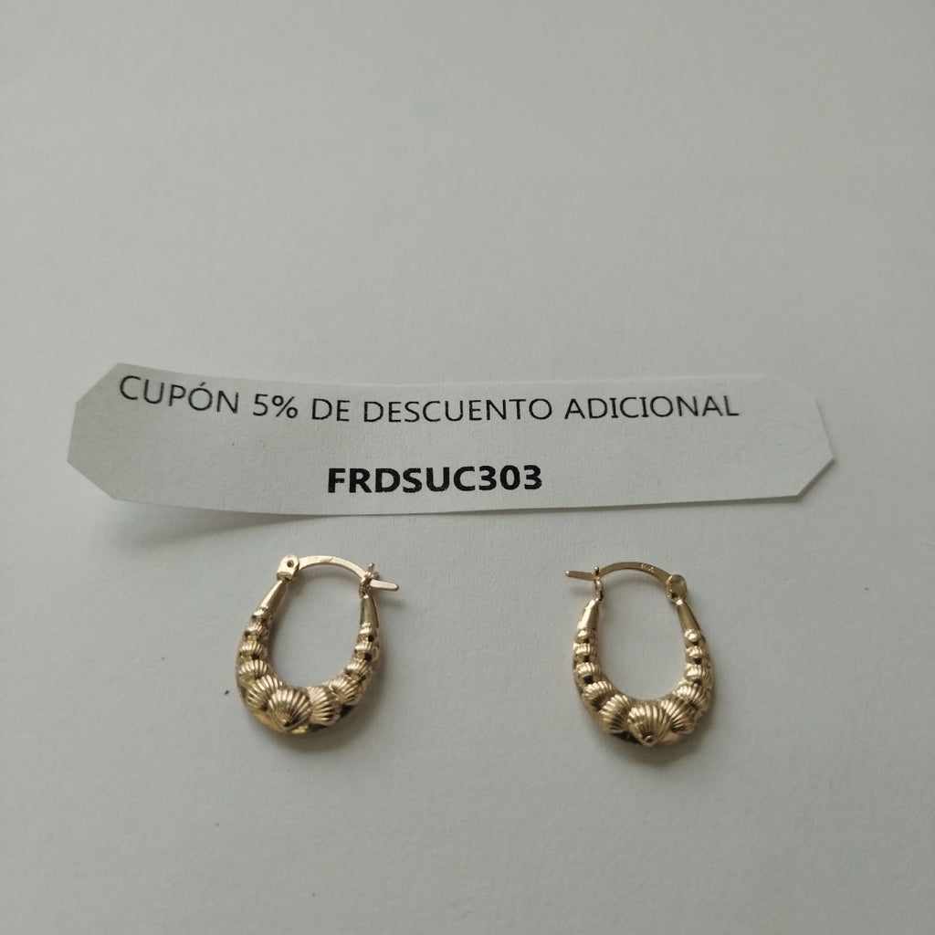 ARRACADAS ORO 10K 0.6 (NUEVO)