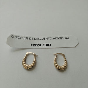 ARRACADAS ORO 10K 0.6 (NUEVO)
