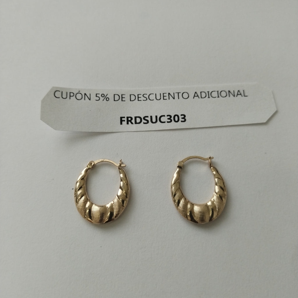 ARRACADAS ORO 10K 0.8 (NUEVO)