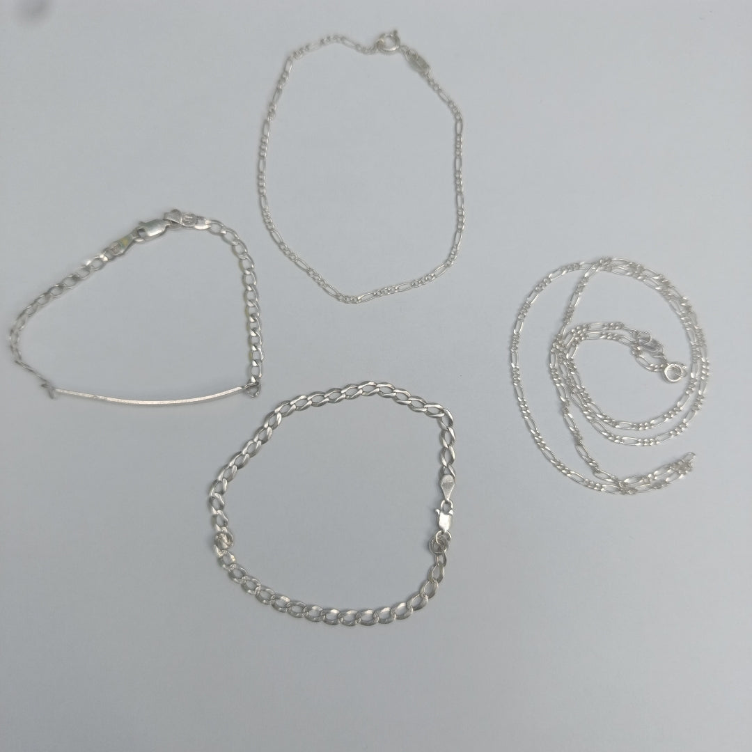 CADENA,PULSERA PLATA 11,60 GRMS (SEMINUEVO)