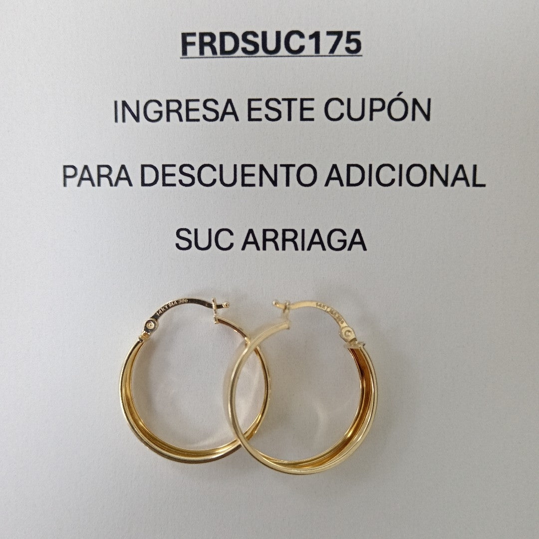 ARRACADAS ORO 14K 2.3 (NUEVO)