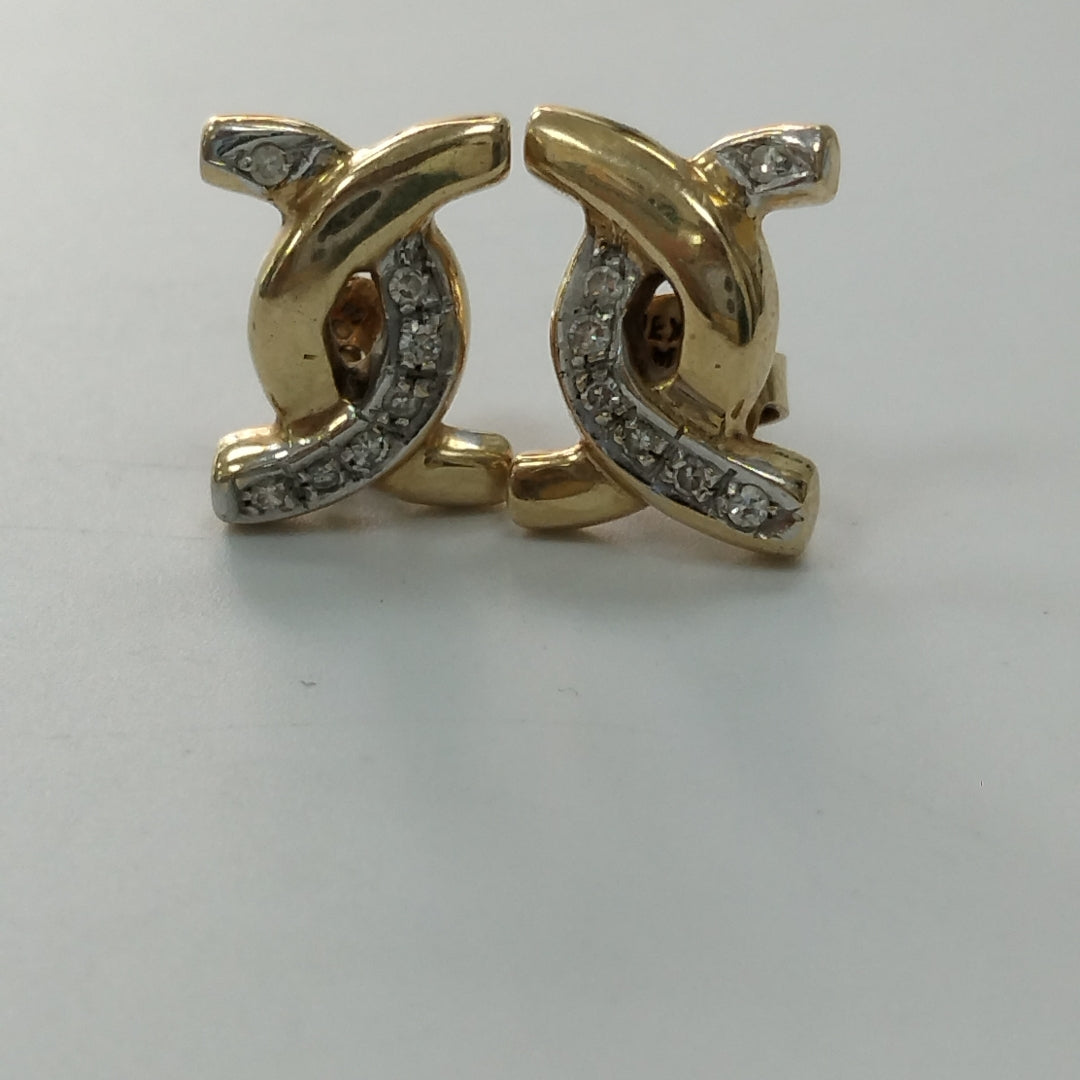 ARETES PAR ORO 14 K 5,10 GRMS (SEMINUEVO)
