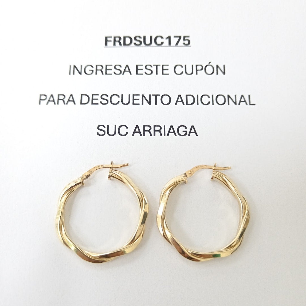 ARRACADAS ORO 10K 1.8 (NUEVO)