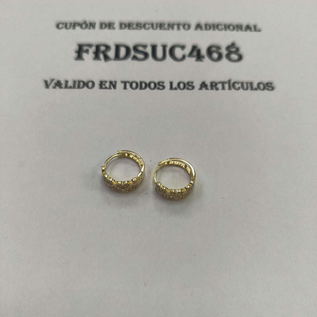 ARRACADAS PAR ORO 14 K 2.7 GRMS (SEMINUEVO)