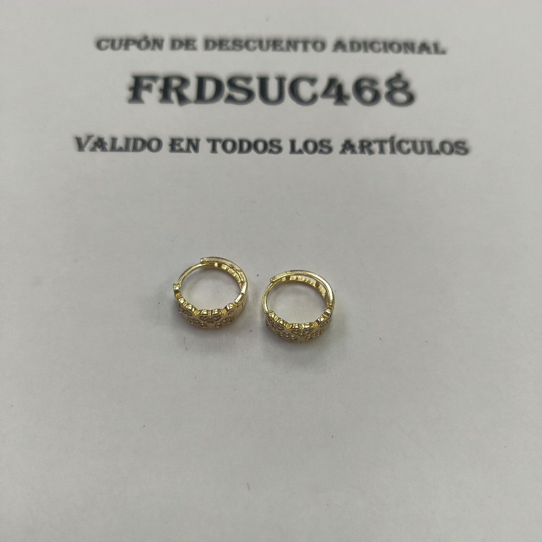 ARRACADAS PAR ORO 14 K 2.7 GRMS (SEMINUEVO)