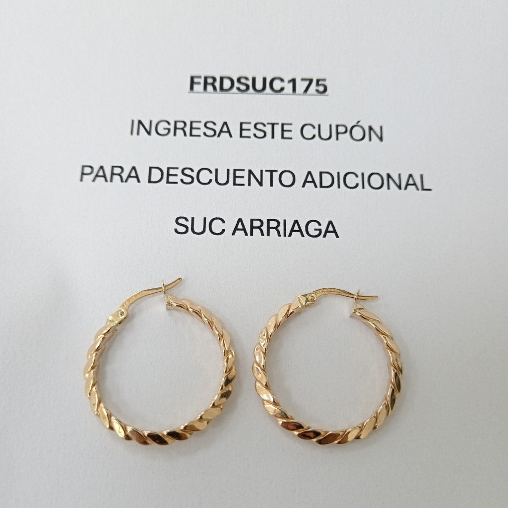 ARRACADAS ORO 14K 1.8 (NUEVO)