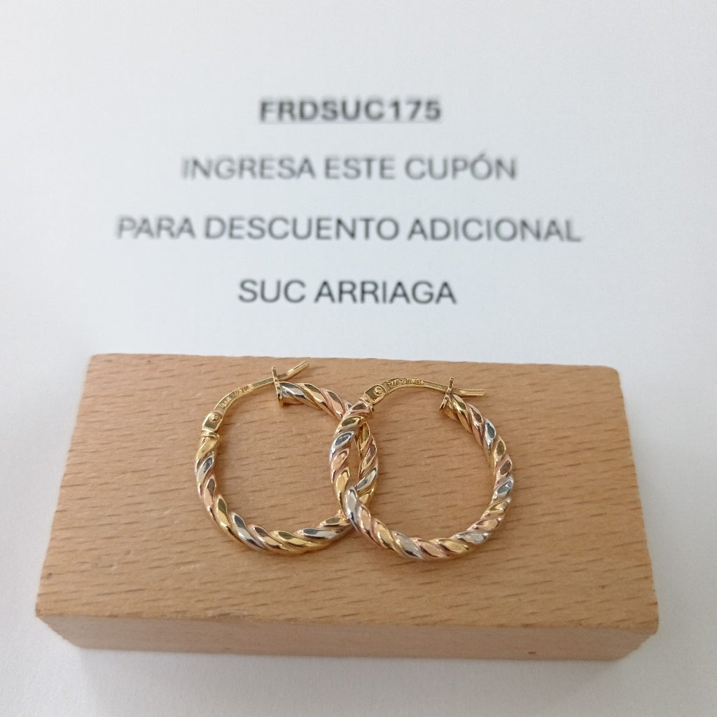 ARRACADAS ORO 14K 1.4 (NUEVO)