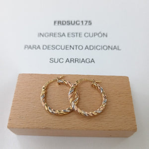 ARRACADAS ORO 14K 1.4 (NUEVO)