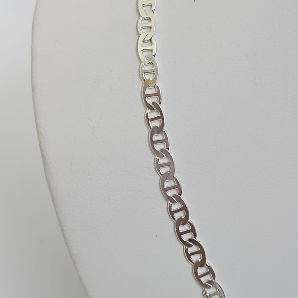 CADENA TEJIDO GUCHI PLATA .925 55 CM 12.3 GR (NUEVO)