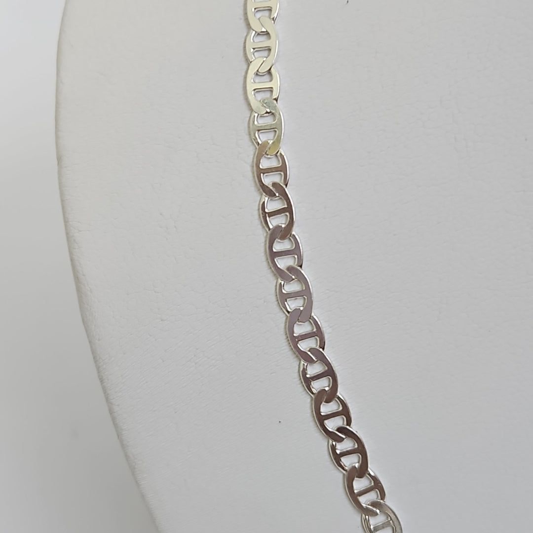 CADENA TEJIDO GUCHI PLATA .925 55 CM 12.3 GR (NUEVO)