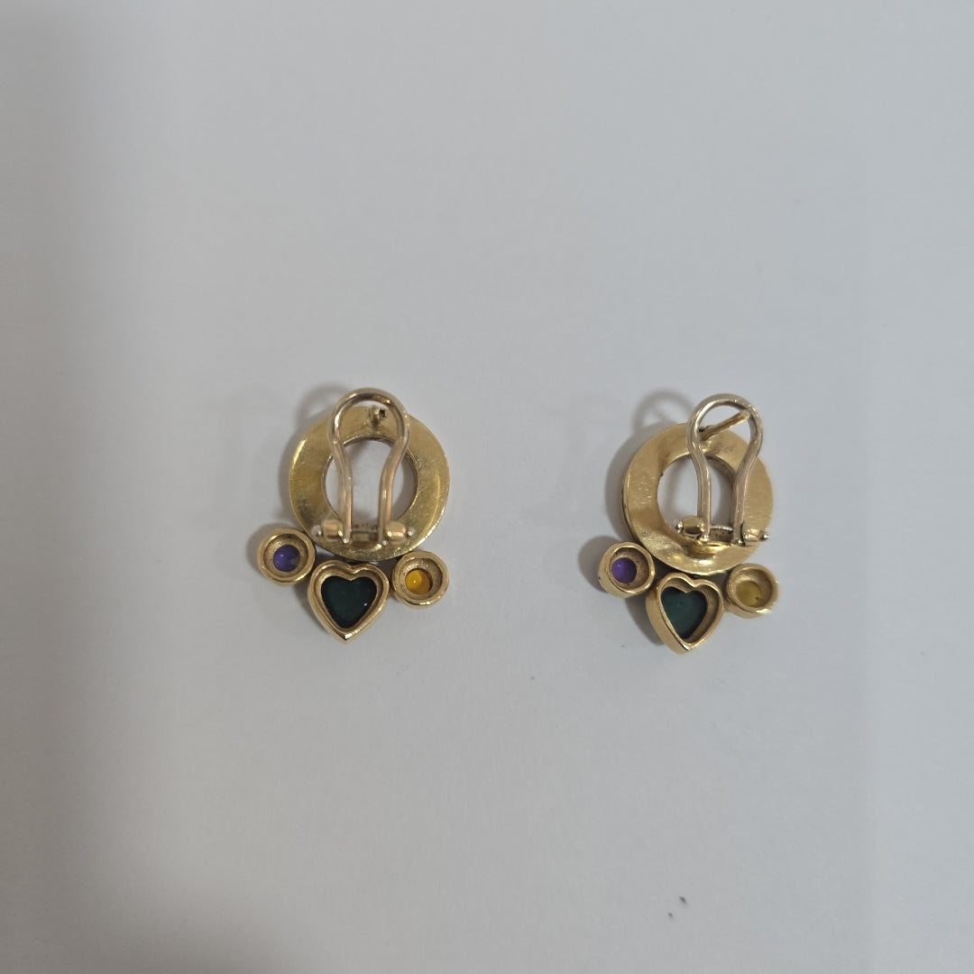 ARETES PAR ORO 14 K 10.2 GRMS (SEMINUEVO)