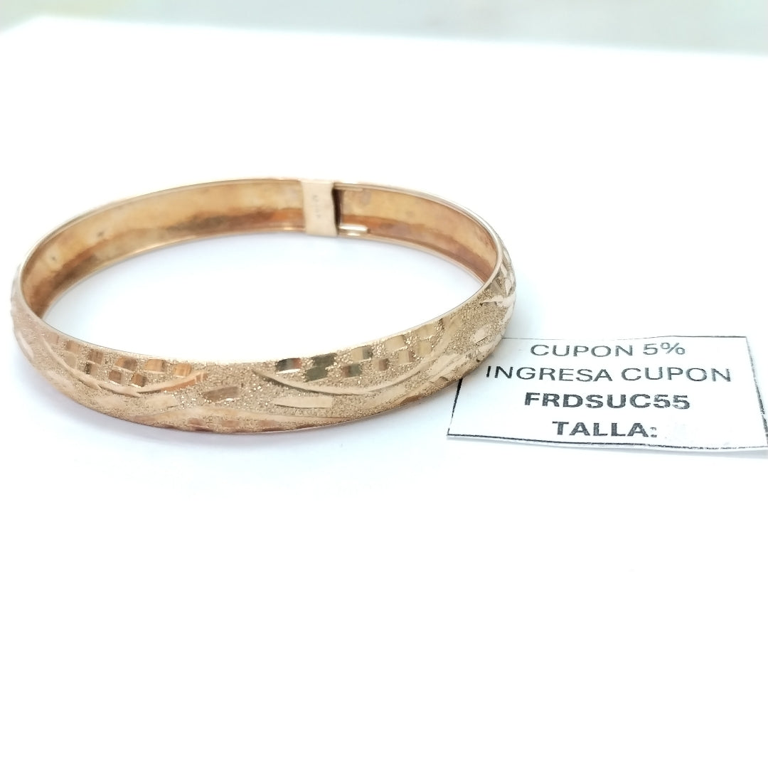 PULSERA RIGIDA ORO 14 K 6.7 GRMS (SEMINUEVO)