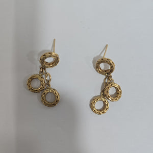 ARETES PAR ORO 14 K 4.6 GRMS (SEMINUEVO)
