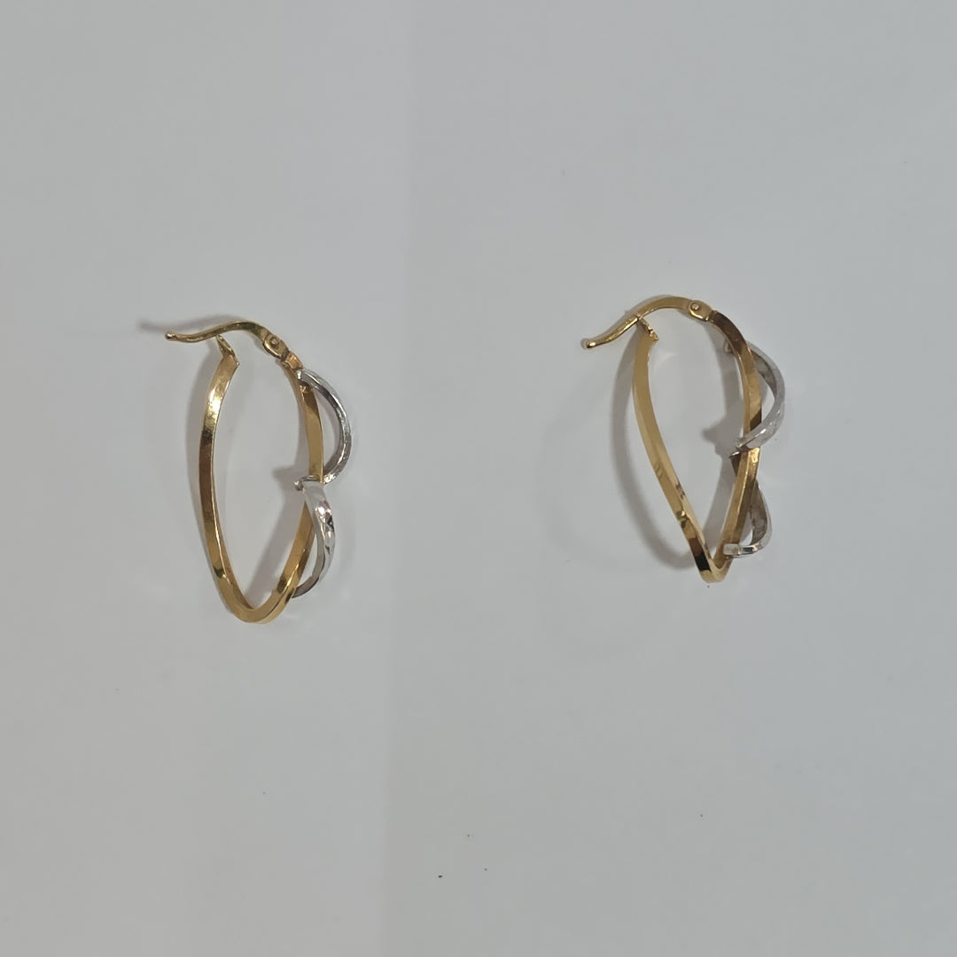 ARETES PAR ORO 14 K 2,20 GRMS (SEMINUEVO)