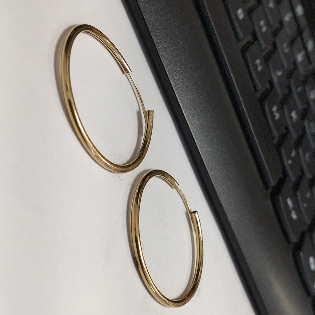 ARETES PAR ORO 14 K 1.3 GRMS (SEMINUEVO)