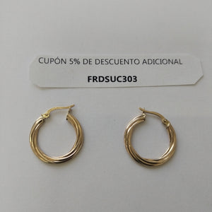 ARRACADAS ORO 10K 1.5 (NUEVO)