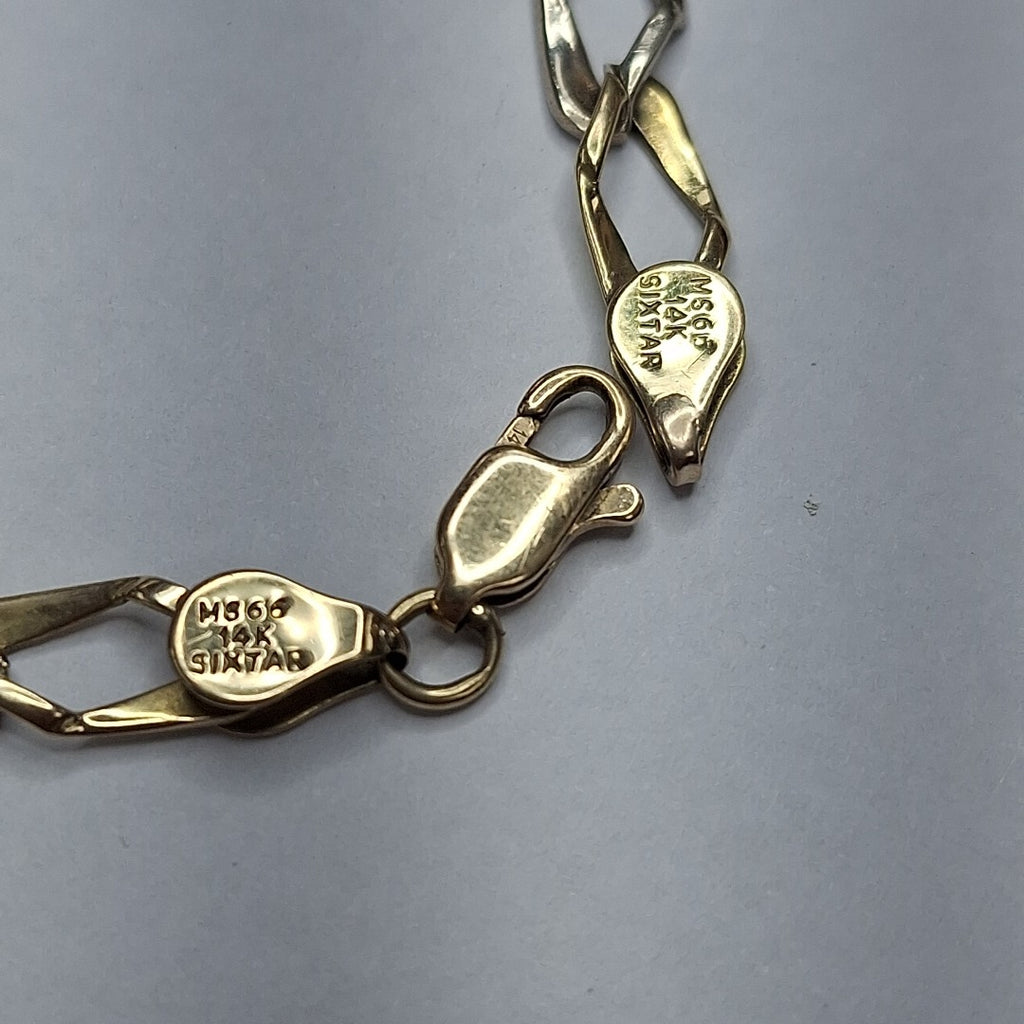 PULSERA ORO, ORO COMBINADO 14 K 3.4 GRMS (SEMINUEVO)