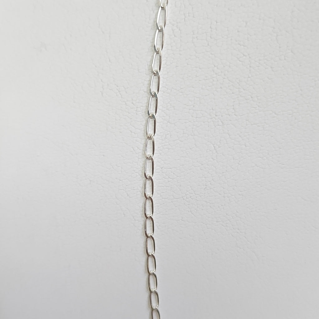 CADENA TEJIDO ESLABONES PLATA .925 55 CM 2.9 GR (NUEVO)