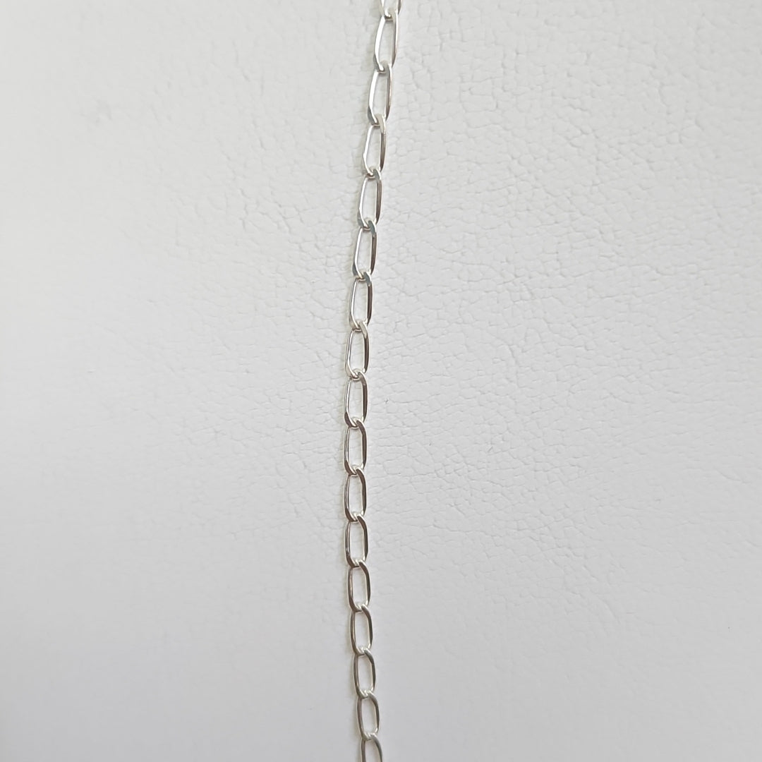CADENA TEJIDO ESLABONES PLATA .925 55 CM 2.9 GR (NUEVO)