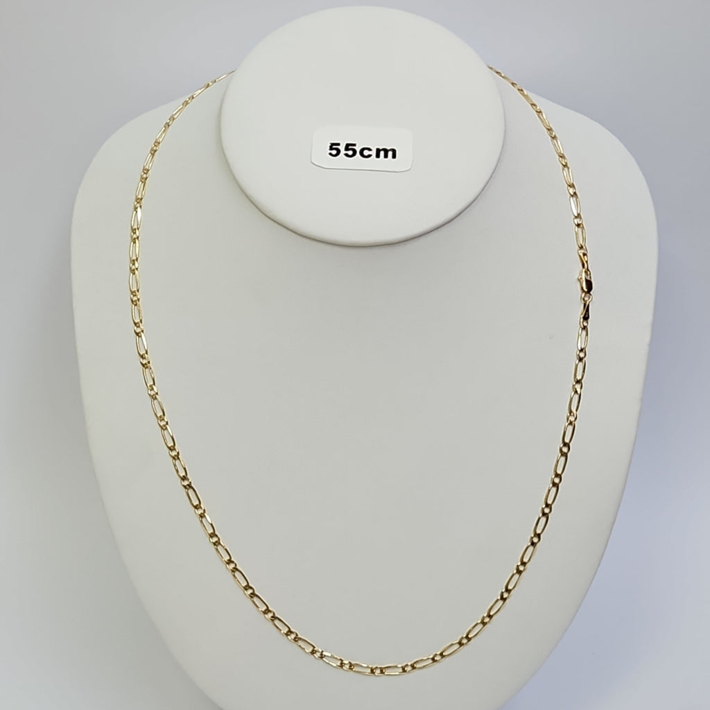 CADENAS 1X1 ORO 14K 55 CM 7.4 GR (NUEVO)