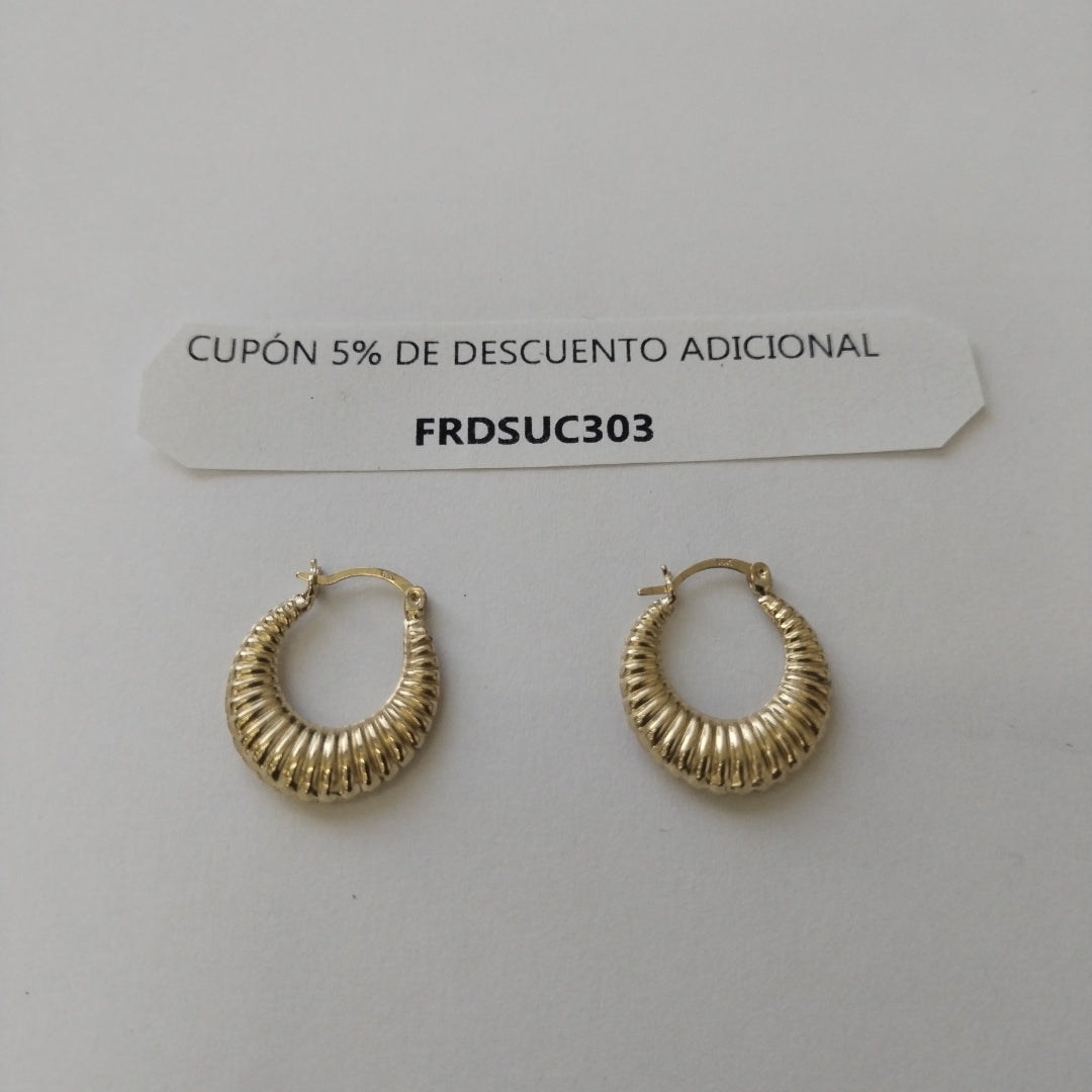 ARRACADAS ORO 10K 0.9 (NUEVO)