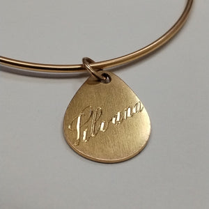 DIJE,PULSERA RIGIDA ORO 18 K 9,60 GRMS (SEMINUEVO)