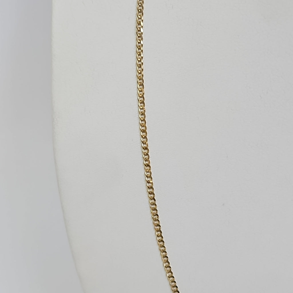 CADENAS TEJIDO BARBADA ORO 10K 55 CM 3.8 GR (NUEVO)