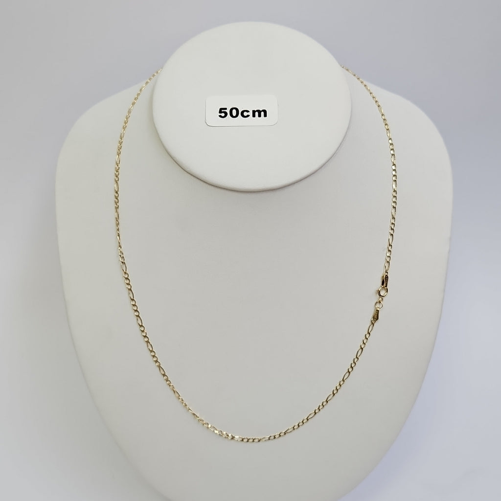 CADENAS TEJIDO 3X1 ORO 10K 50 CM 2.7 GR (NUEVO)