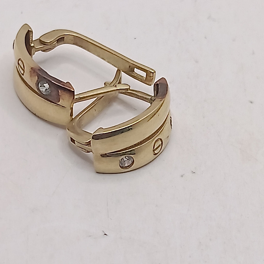 ARETES PAR ORO 10 K 3.7 GRMS (SEMINUEVO)
