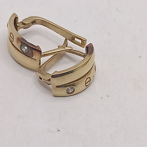 ARETES PAR ORO 10 K 3.7 GRMS (SEMINUEVO)