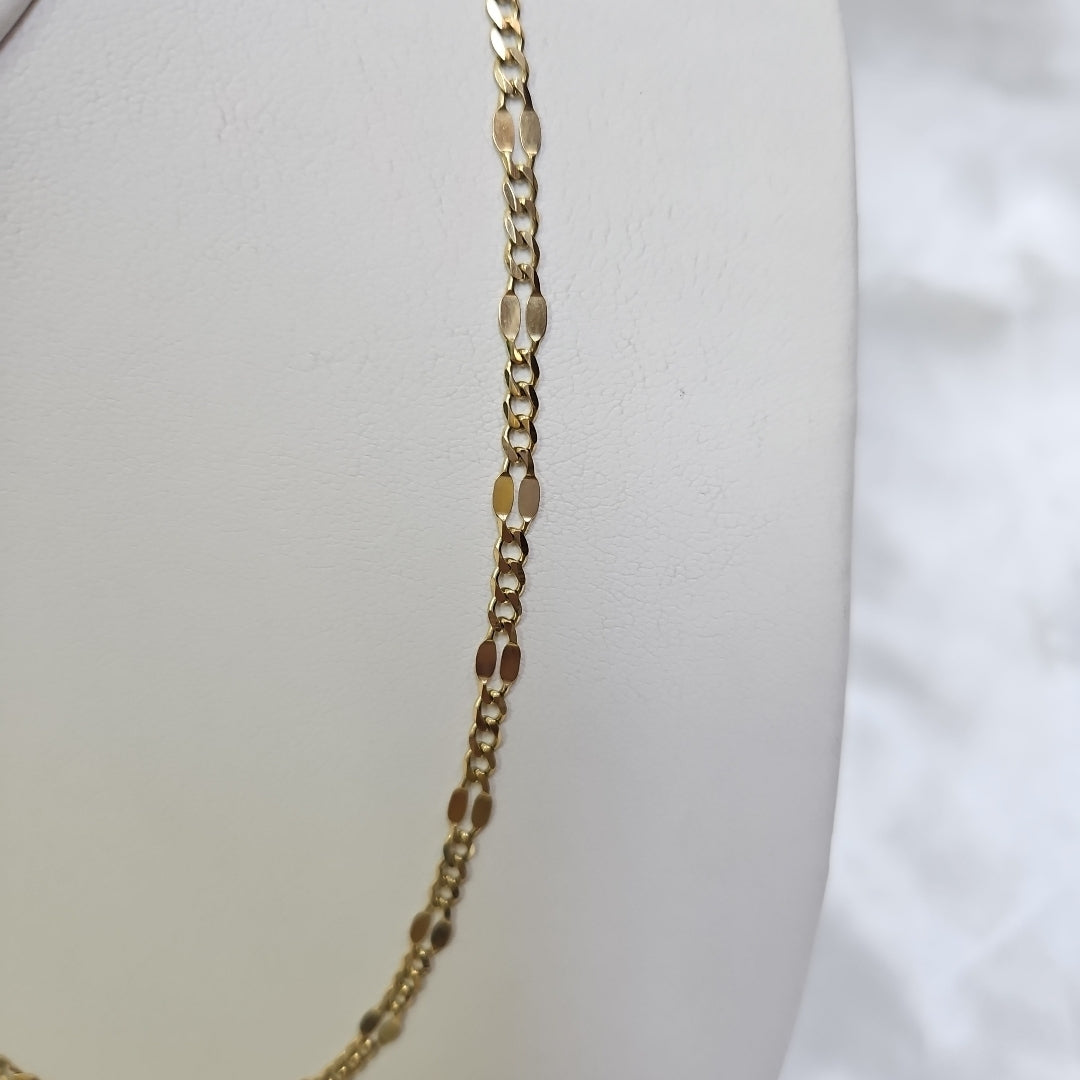 CADENAS TEJIDO ESPECIAL ORO 10K 50 CM 6.4 GR (NUEVO)