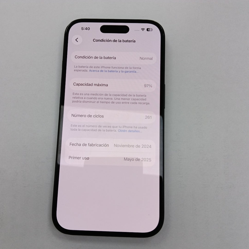 CELULAR APPLE IPHONE 16 A3286 (2024) 128 GB 8 GB RAM (SEMINUEVO)