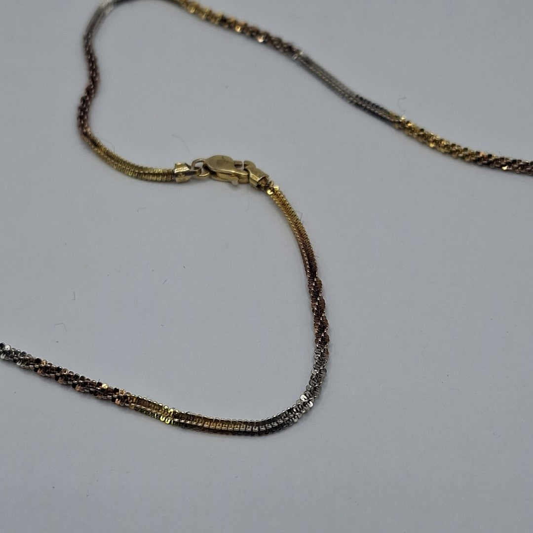 CADENA ORO COMBINADO 14 K 6,80 GRMS (SEMINUEVO)