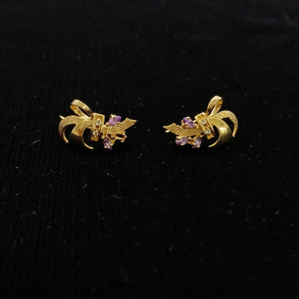 ARETES PAR ORO 14 K 3.4 GRMS (SEMINUEVO)