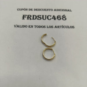 ARRACADAS PAR ORO 14 K 1.9 GRMS (SEMINUEVO)
