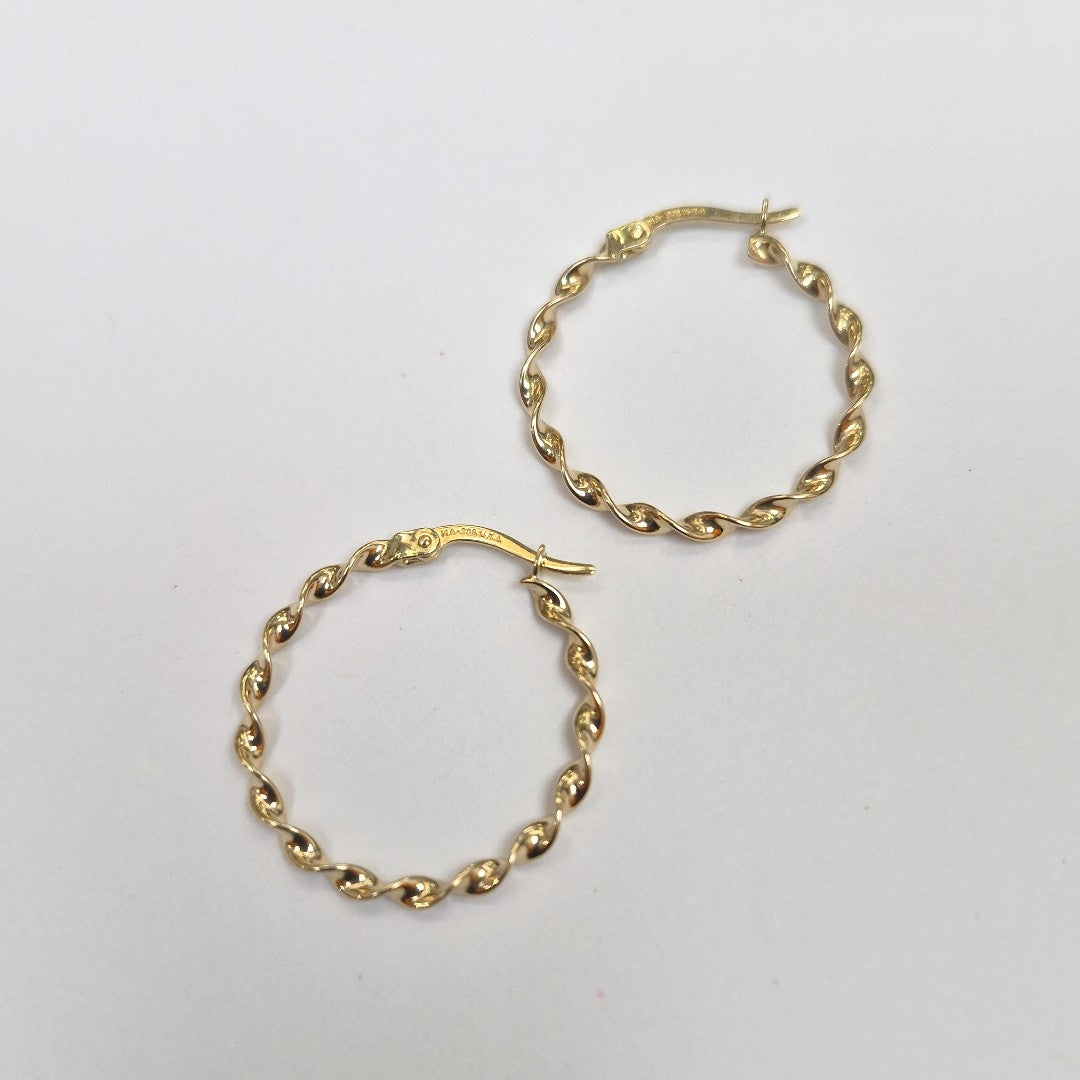 ARRACADAS ORO 14K 1.5 (NUEVO)