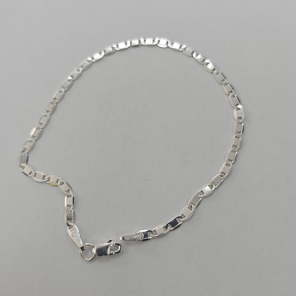 PULSERA TEJIDO ESPEJO PLATA .925 21 CM 2.9 GR (NUEVO)
