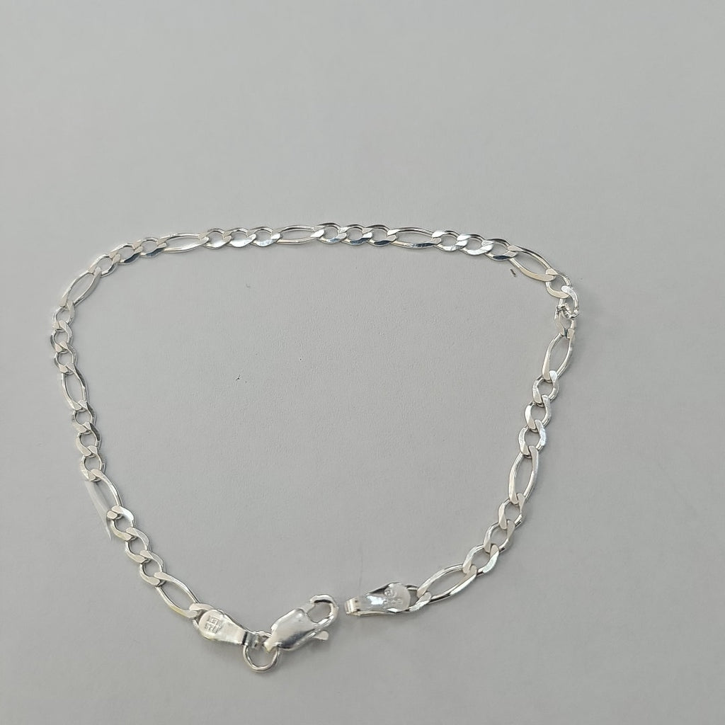 PULSERA TEJIDO 3X1 PLATA .925 21 CM 3.2 GR (NUEVO)