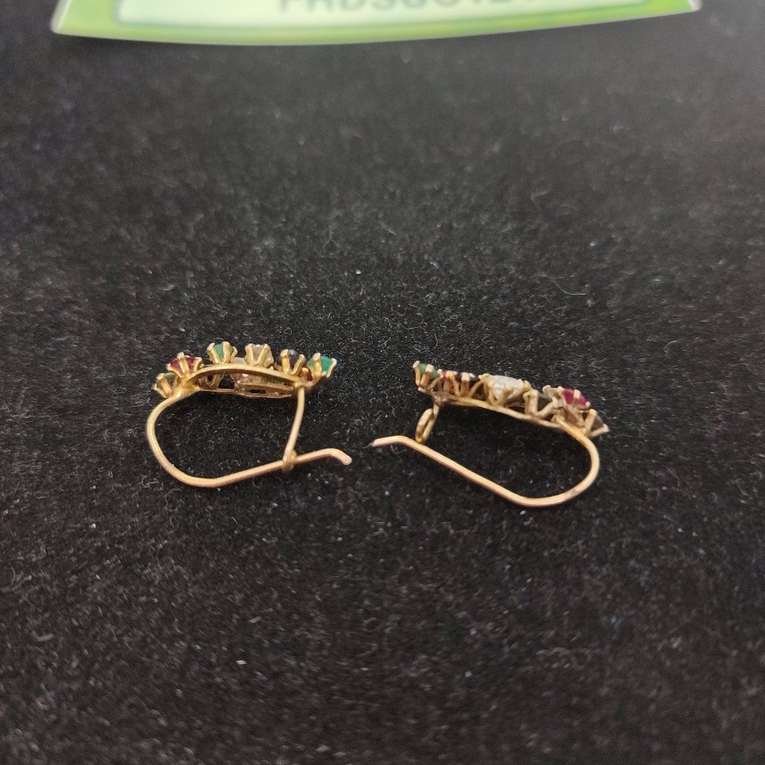 ARETES PAR ORO 14 K 2 GRMS (SEMINUEVO)