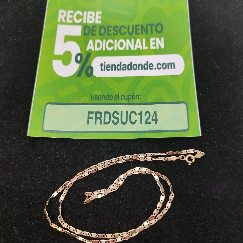 CADENA ORO,ORO COMBINADO 14 K 2,30 GRMS (SEMINUEVO)